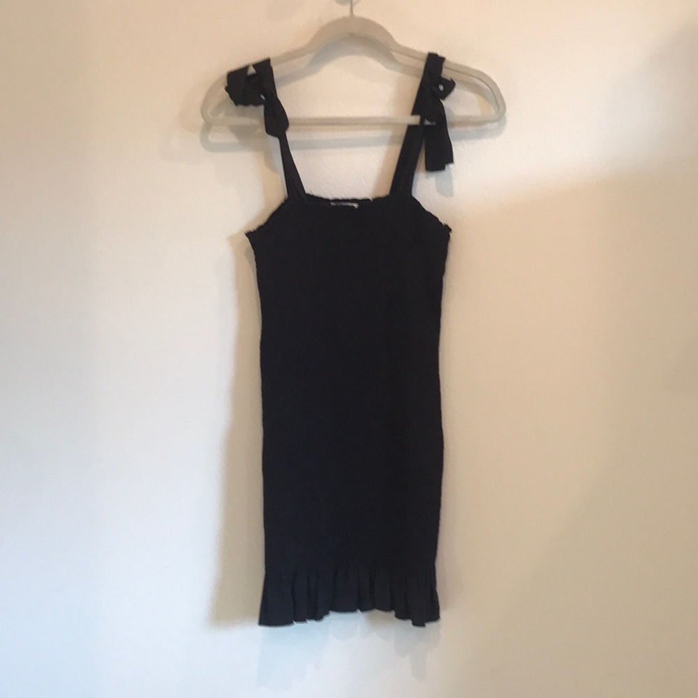 Black Smock Mini Dress